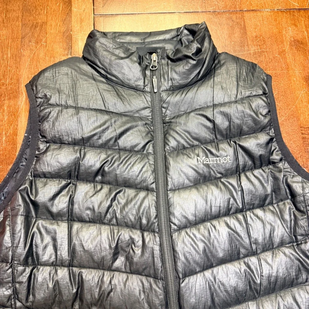 Marmot 800 Fill Down Puffer Vest Black‎ XL Womens Lightweight Insulated Outdoor